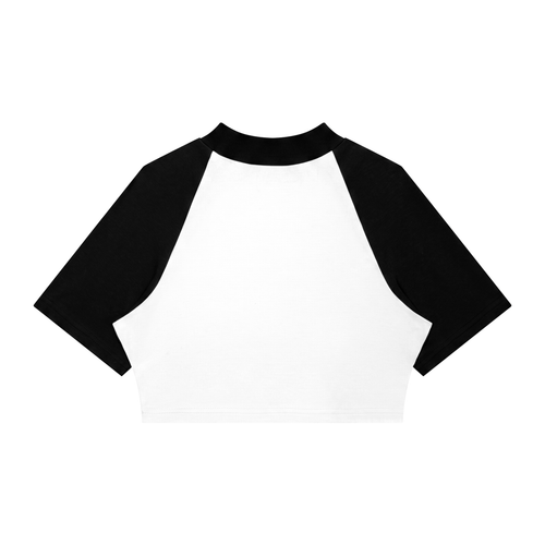 Women’s Color Block Raglan Crop T-Shirt