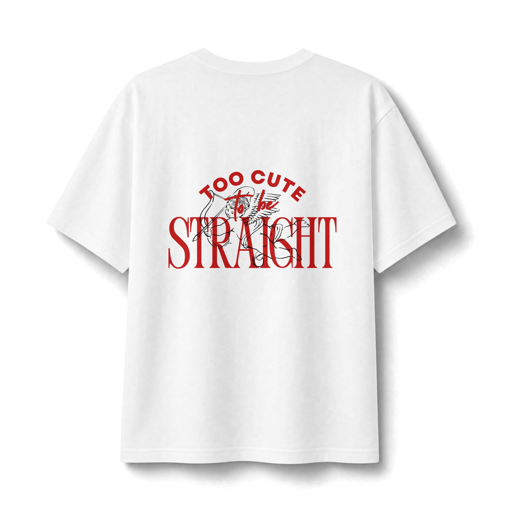 Too Cute to Be Straight T-Shirt | Gay BTW graphic tee, Pride top