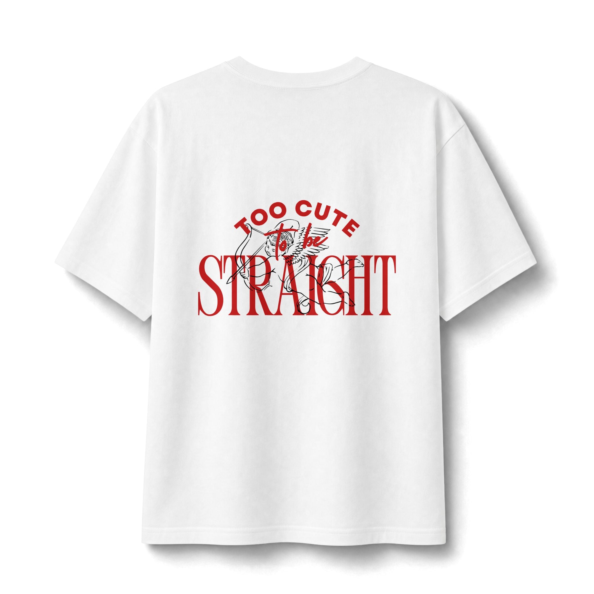 Too Cute to Be Straight T-Shirt | Gay BTW graphic tee, Pride top