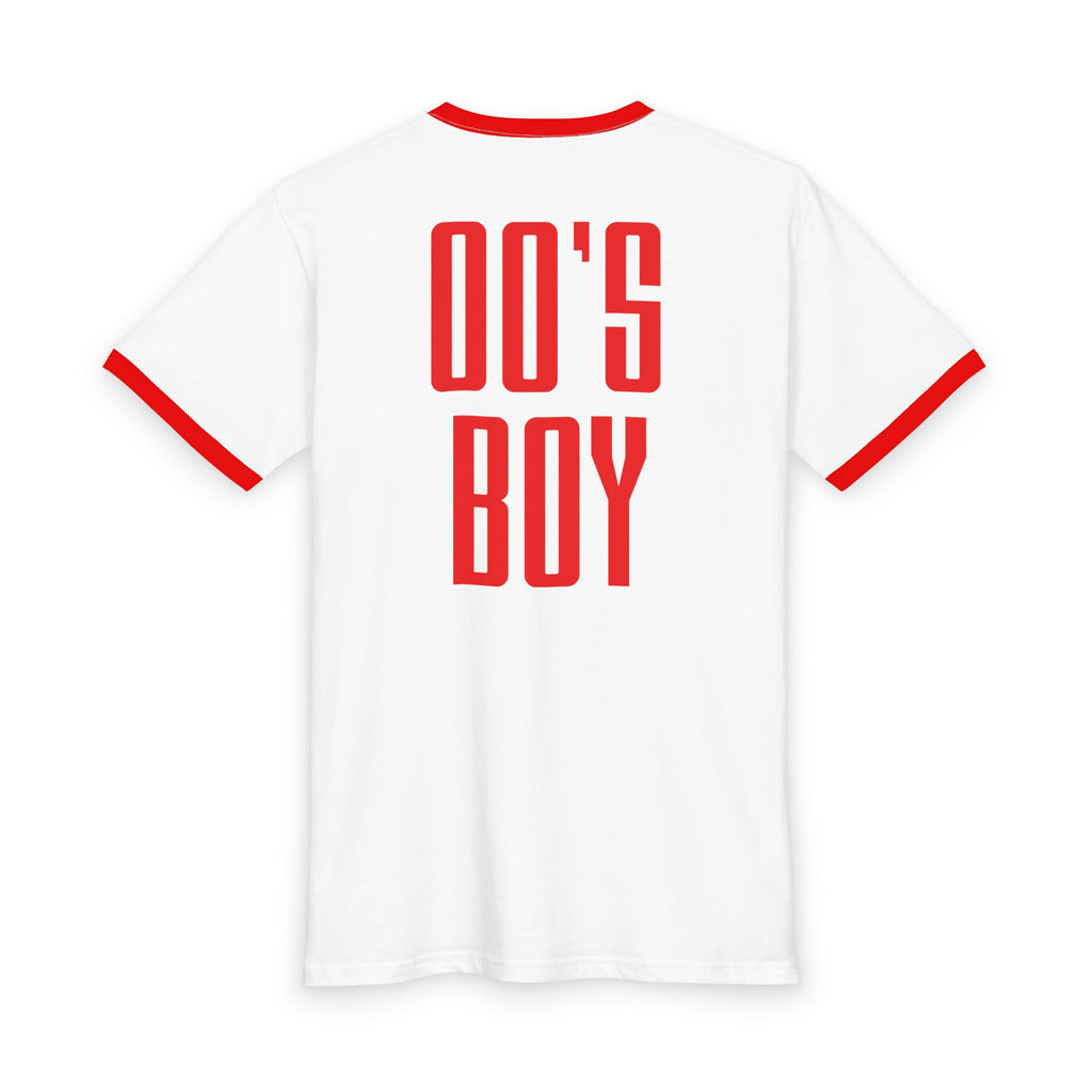 00's Boy Ringer Tee — Born in 00's Retro Graphic T-Shirt