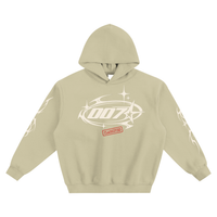 007 Supply Oversized Boxy Hoodie — Tribal Star Graphic Streetwear