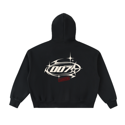 007 Supply Standard Issue Full-Zip Boxy Hoodie — Logo Hoodie