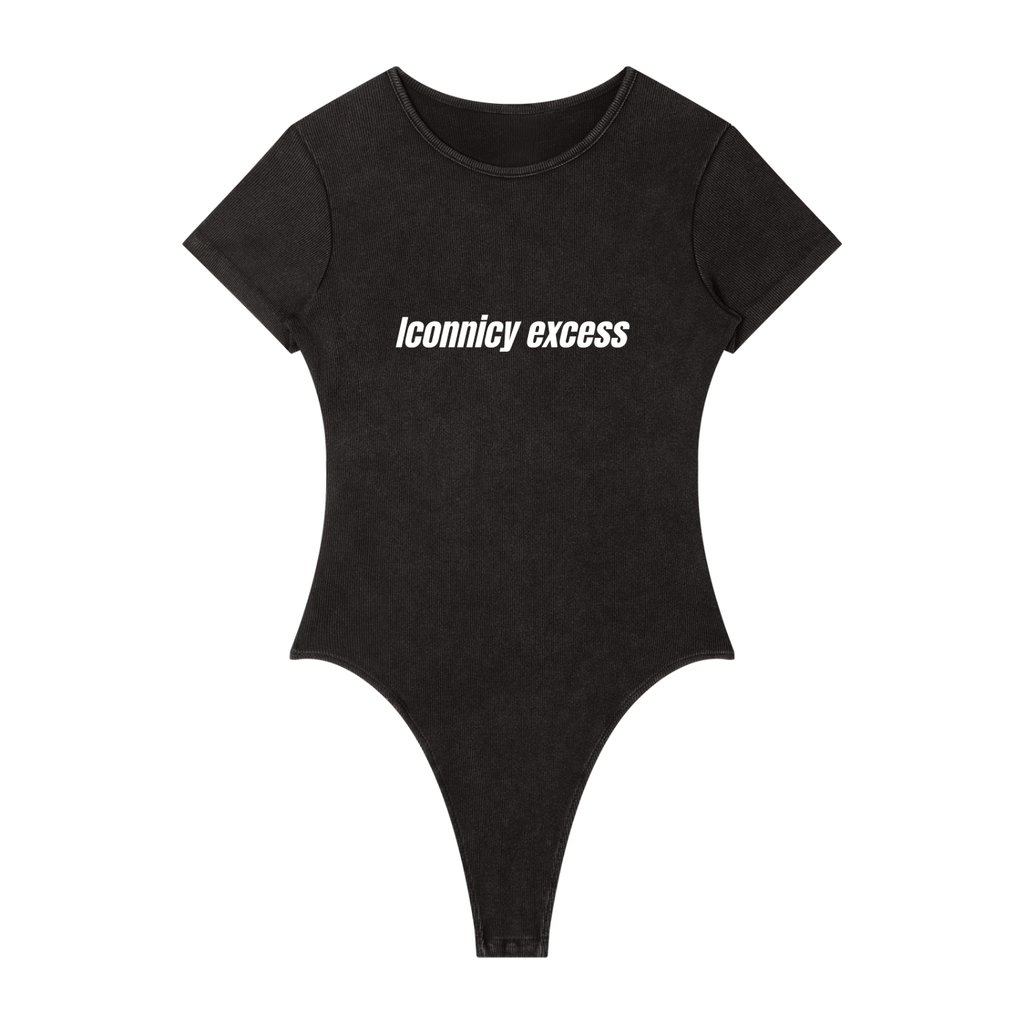 Iconnicy Excess - Women's Mineral Wash Crewneck Bodysuit