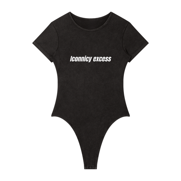 Iconnicy Excess - Women's Mineral Wash Crewneck Bodysuit