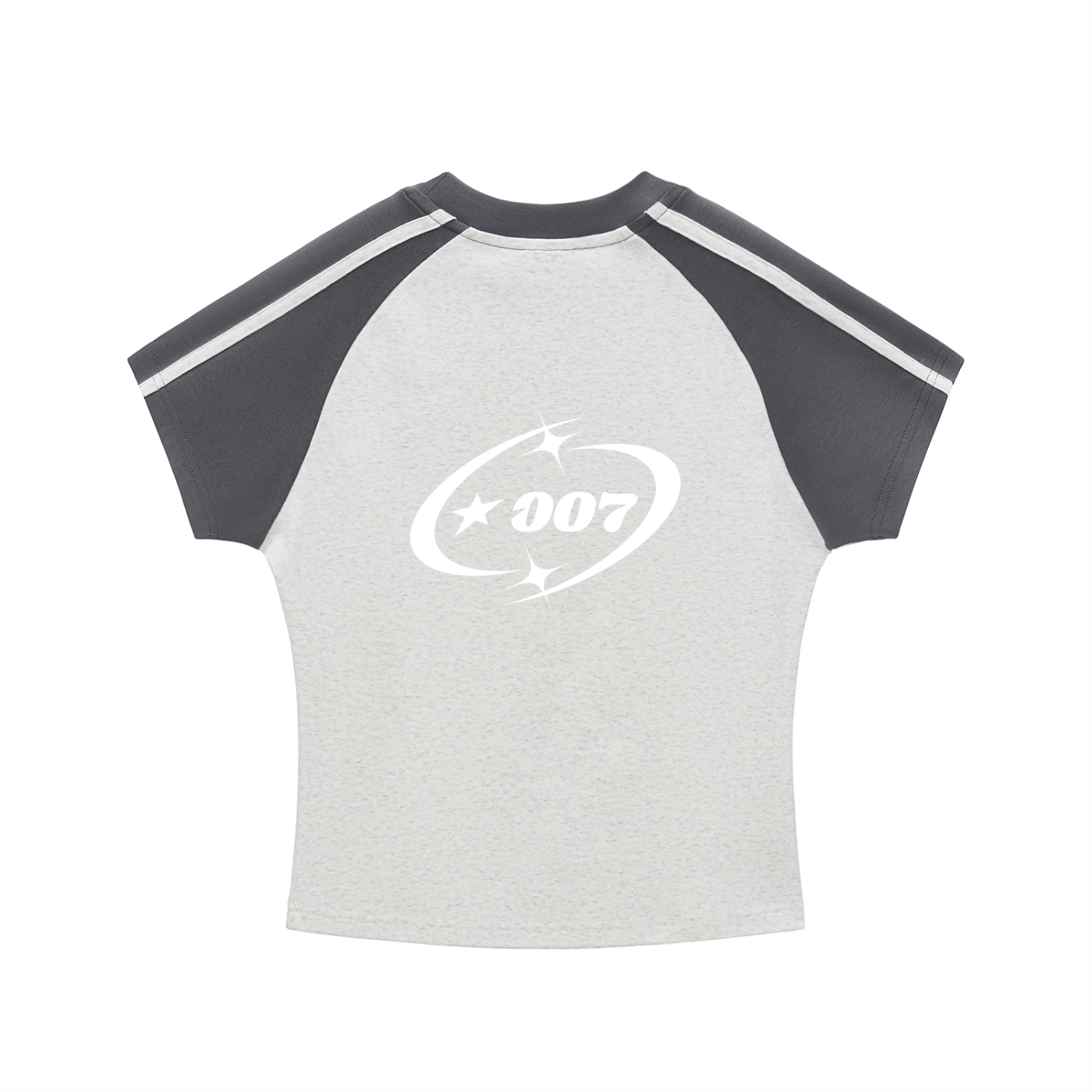 Iconnicy Excess - Contrast Stripes Bodycon Raglan Sleeve T-Shirt