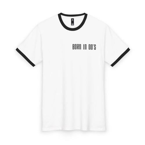 00's Boy Ringer Tee — Born in 00's Retro Graphic T-Shirt