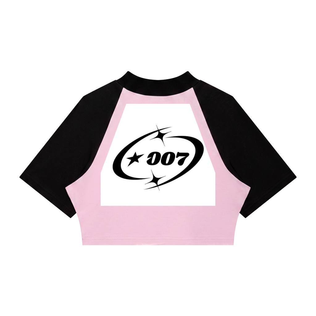 Iconnicy Excess - Women’s Color Block Raglan Crop T-Shirt