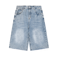 Men’s Vintage Wide Leg Denim Shorts