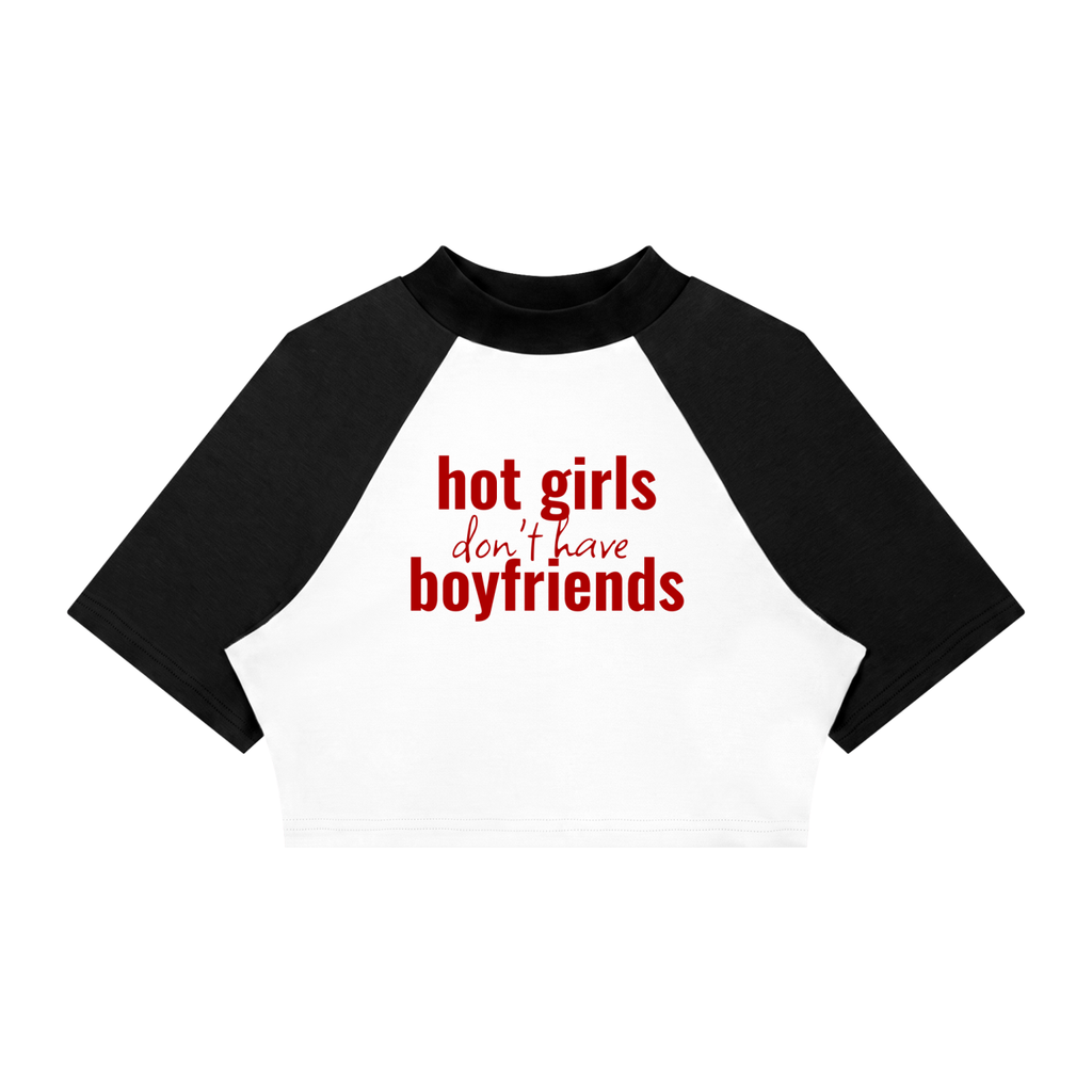 Women’s Color Block Raglan Crop T-Shirt