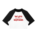 Women’s Color Block Raglan Crop T-Shirt