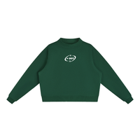 Essential Fleece Mock-Neck Crew Sweatshirt