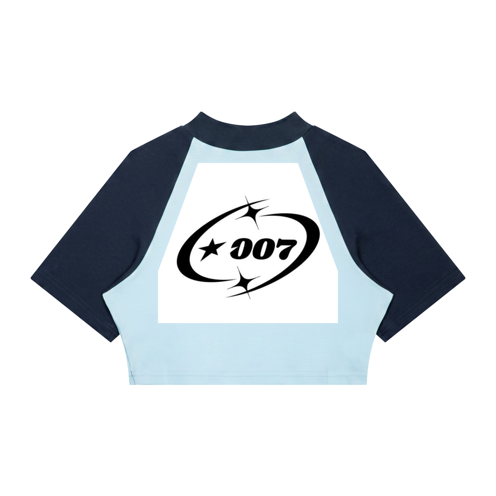 Iconnicy Excess - Women’s Color Block Raglan Crop T-Shirt
