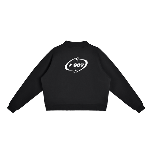 Essential Fleece Mock-Neck Crew Sweatshirt