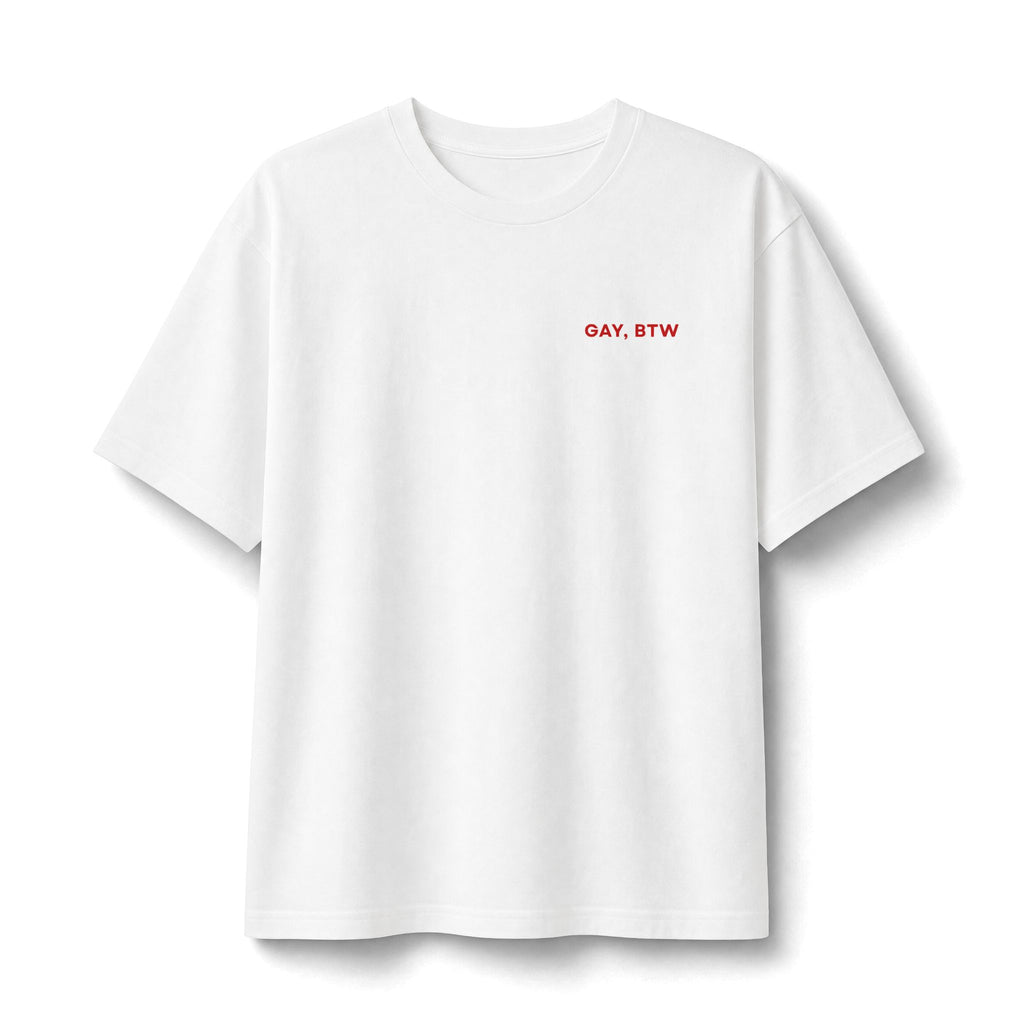 Too Cute to Be Straight T-Shirt | Gay BTW graphic tee, Pride top