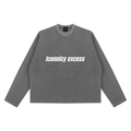Iconnicy Excess - Unisex Vintage Wash Boxy  Waffle Raw Edge T-Shirt