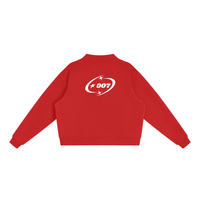 Essential Fleece Mock-Neck Crew Sweatshirt
