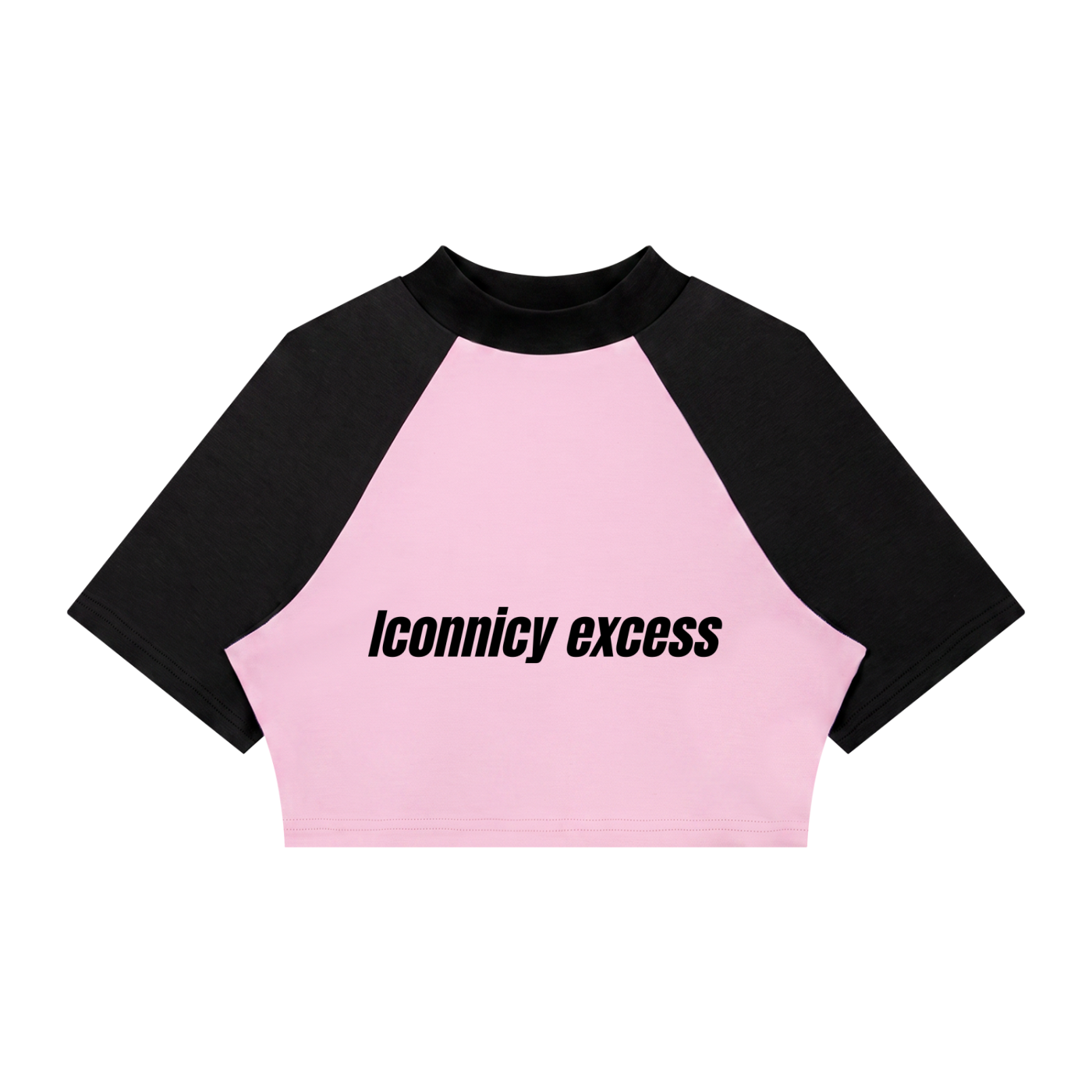 Iconnicy Excess - Women’s Color Block Raglan Crop T-Shirt