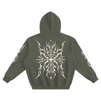 007 Supply Oversized Boxy Hoodie — Tribal Star Graphic Streetwear