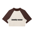 Iconnicy Excess - Women’s Color Block Raglan Crop T-Shirt