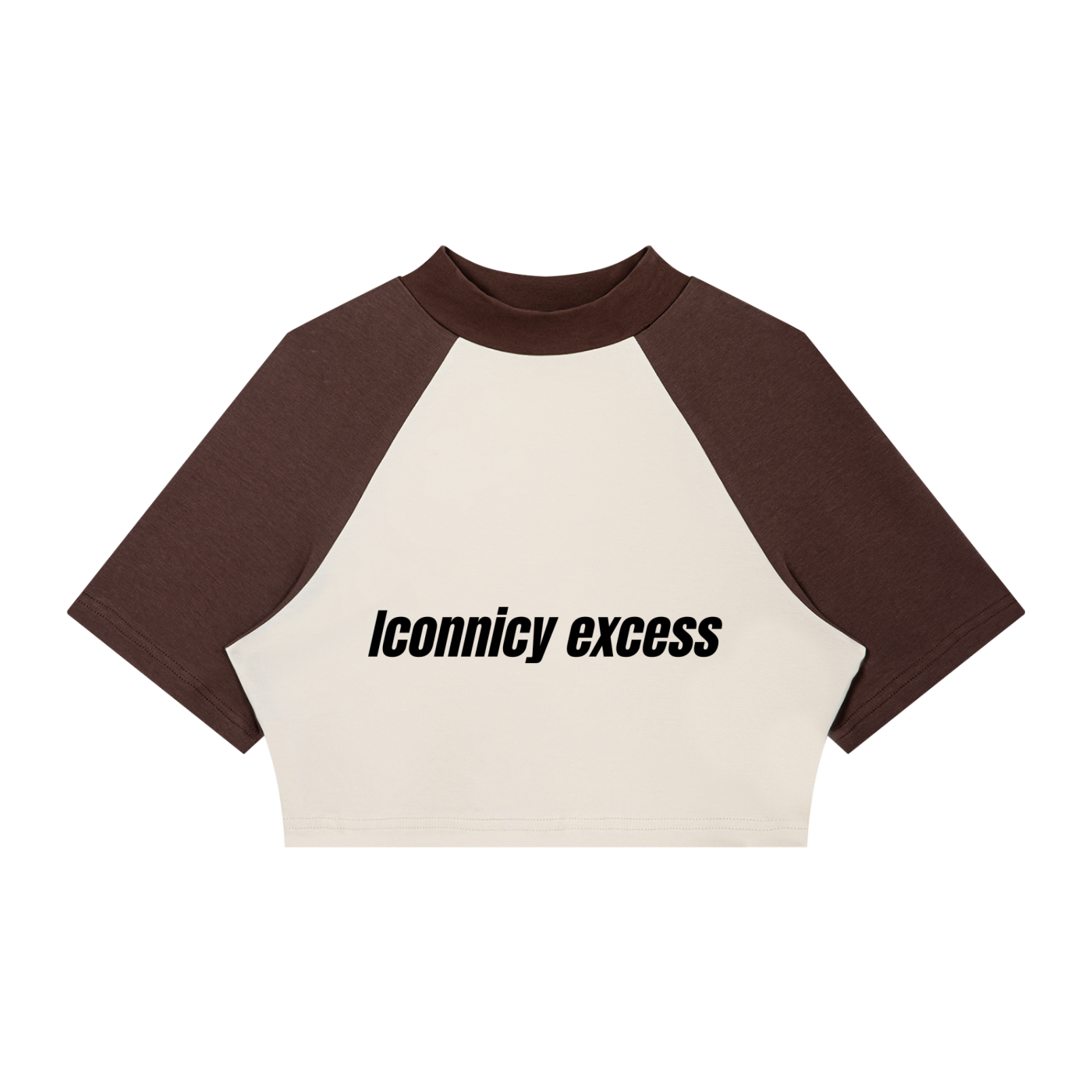 Iconnicy Excess - Women’s Color Block Raglan Crop T-Shirt