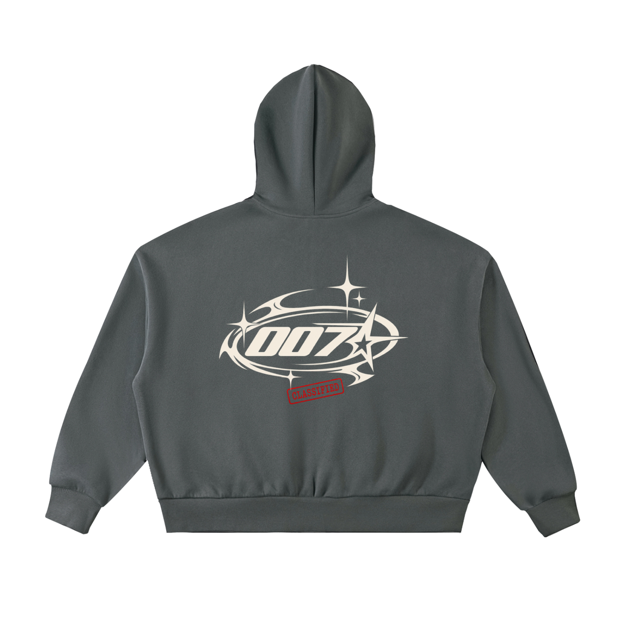 007 Supply Standard Issue Full-Zip Boxy Hoodie — Logo Hoodie